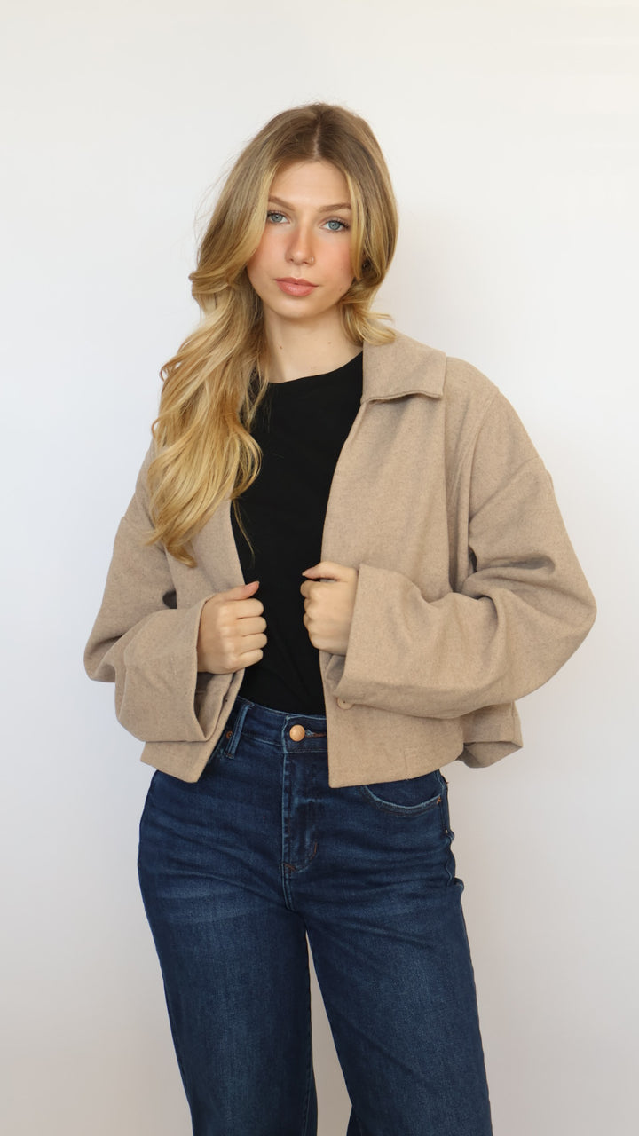 Crop Collared Jacket