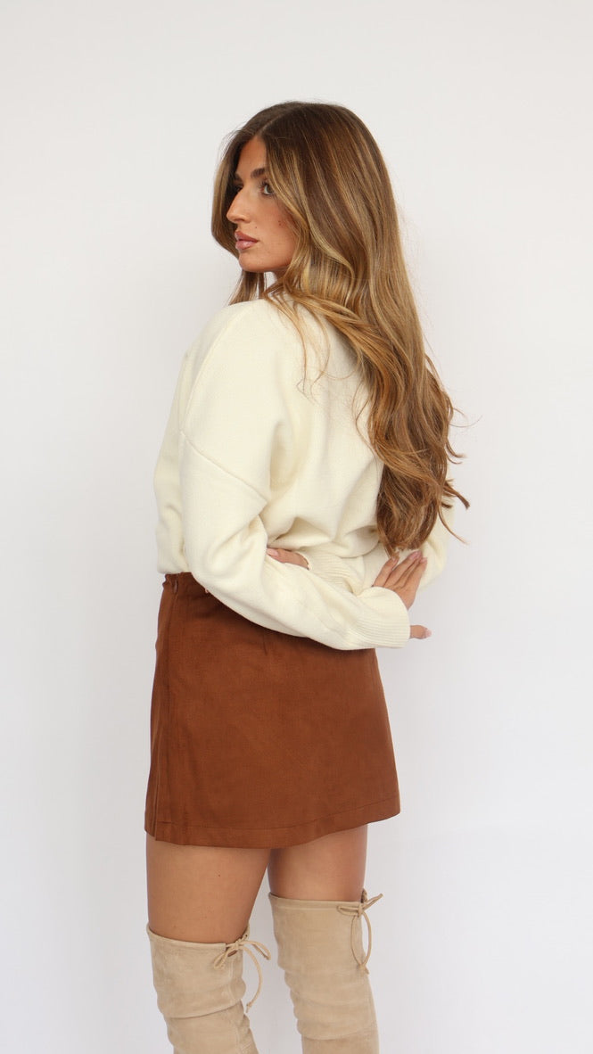 Steve Madden Cindi Vegan Suede Skort