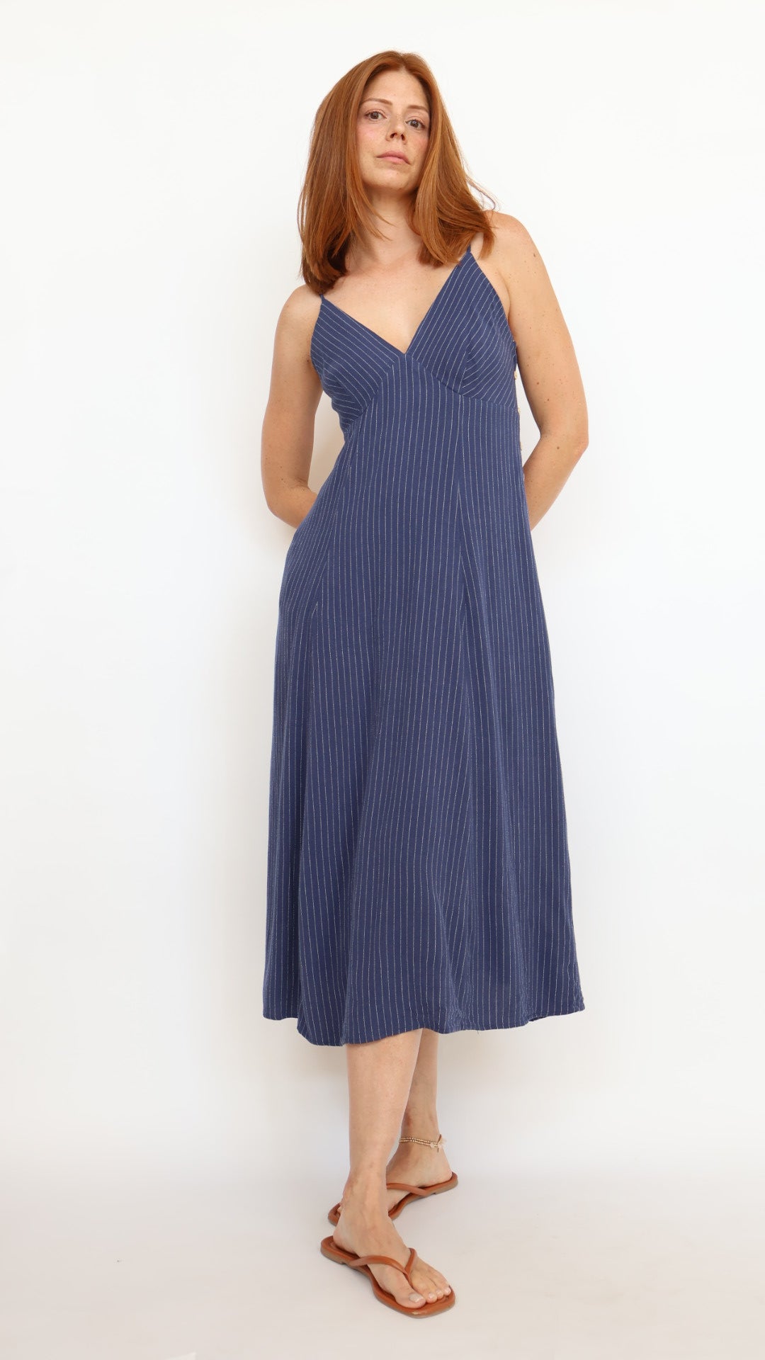 Linen Midi Dress
