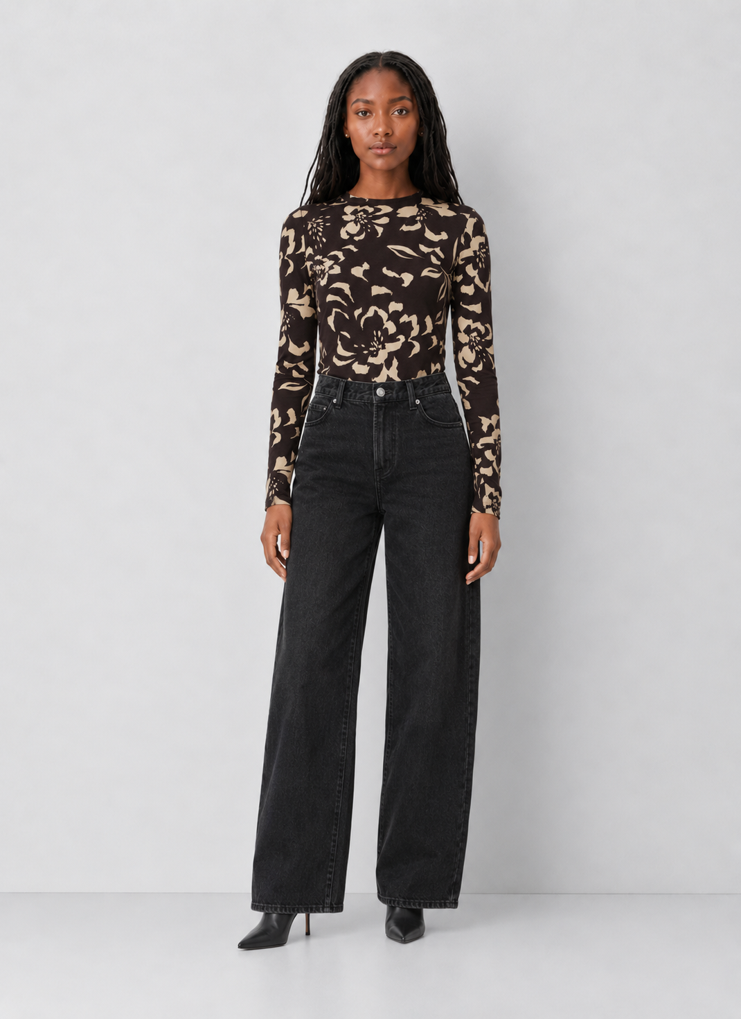 Z Supply Onyx Freya Floral Top