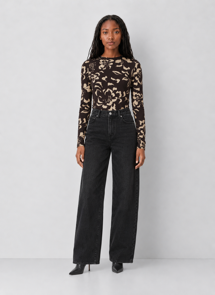 Z Supply Onyx Freya Floral Top