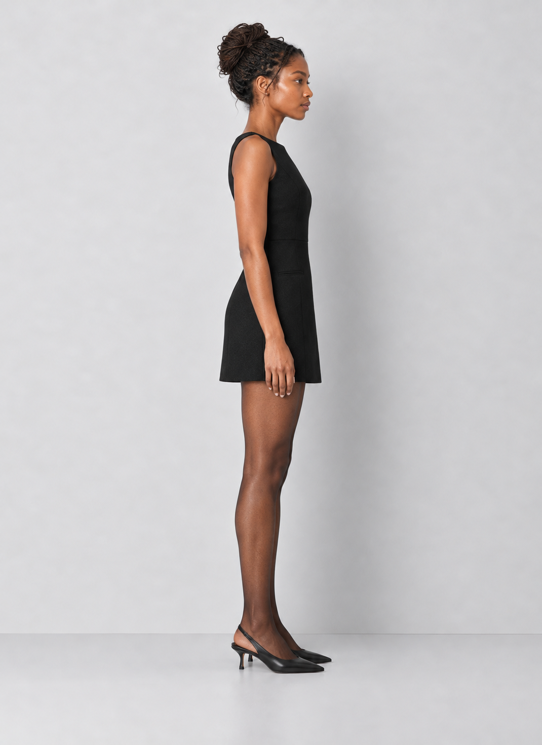 French Connection Whisper Boatneck Mini Dress