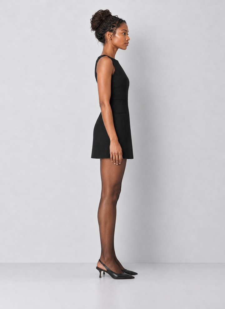 French Connection Whisper Boatneck Mini Dress
