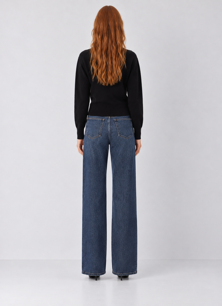 Taylor Criss Cross Key Hole Sweater Top