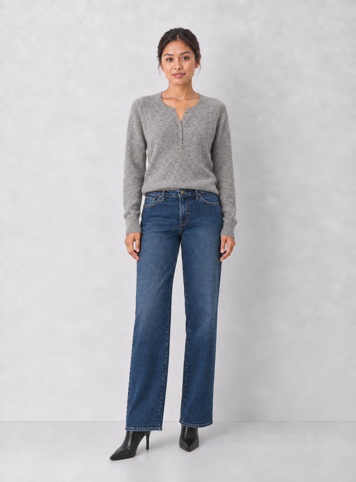 Just Black Denim Avery Mid Rise Slim Wide Leg