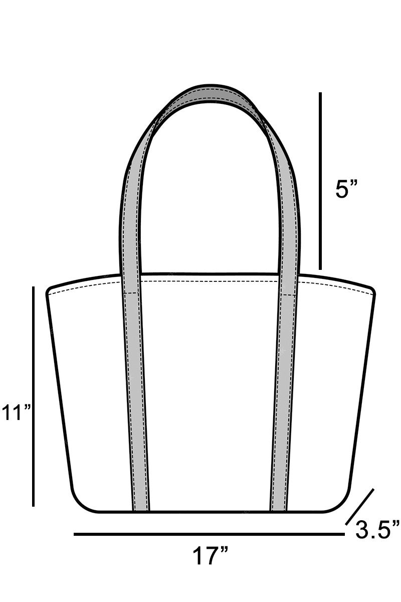 Straw Braided Round Handle Tote Bag - Khaki