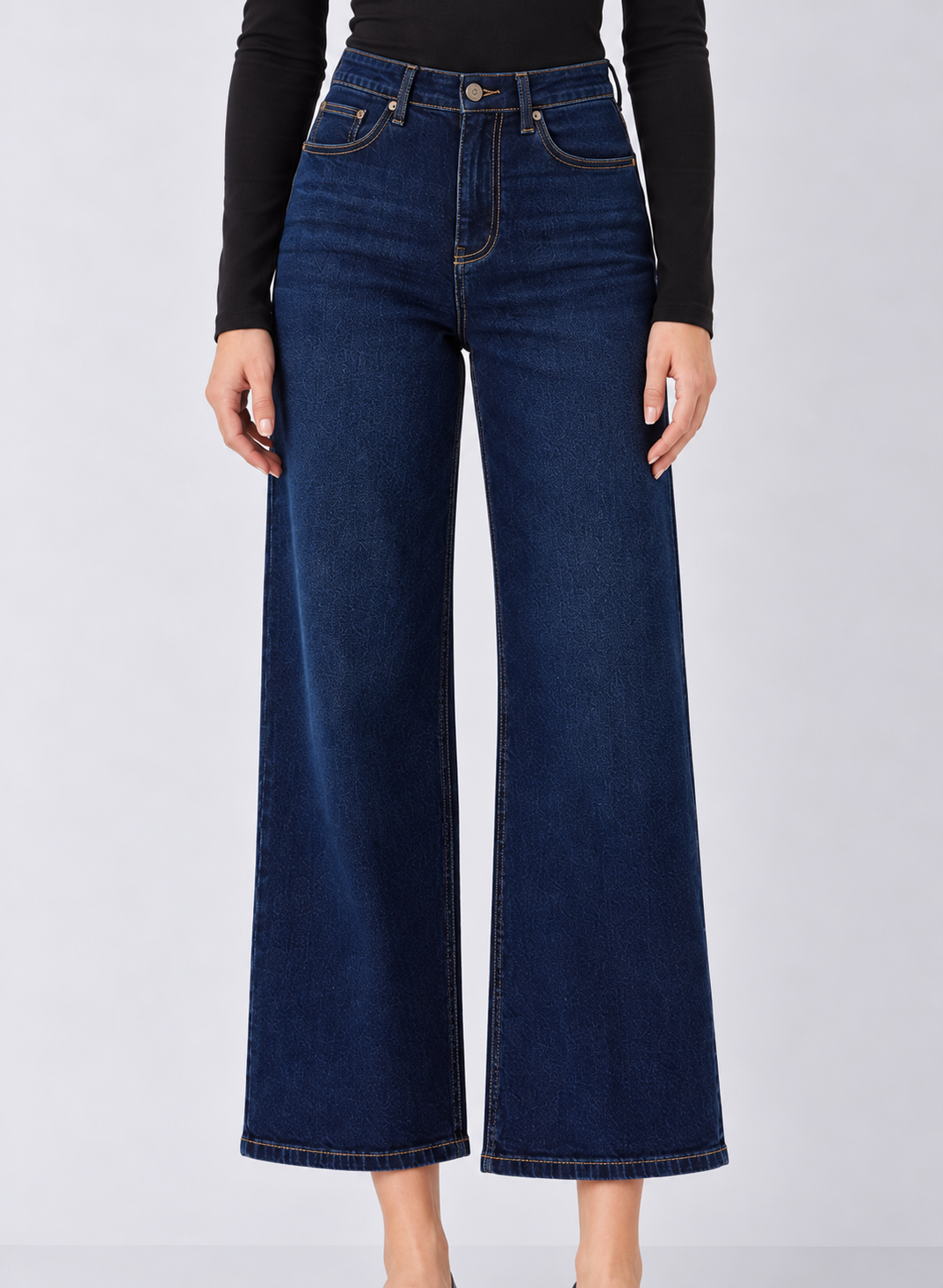 Judy Blue Alix High Waist Petite Wide Leg Jeans