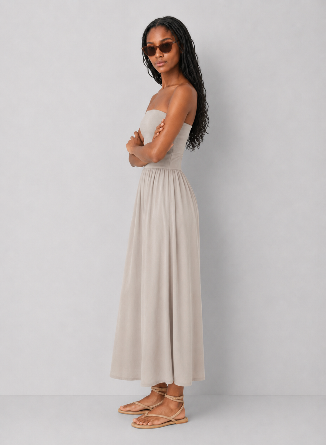 Tube Top Midi Dress