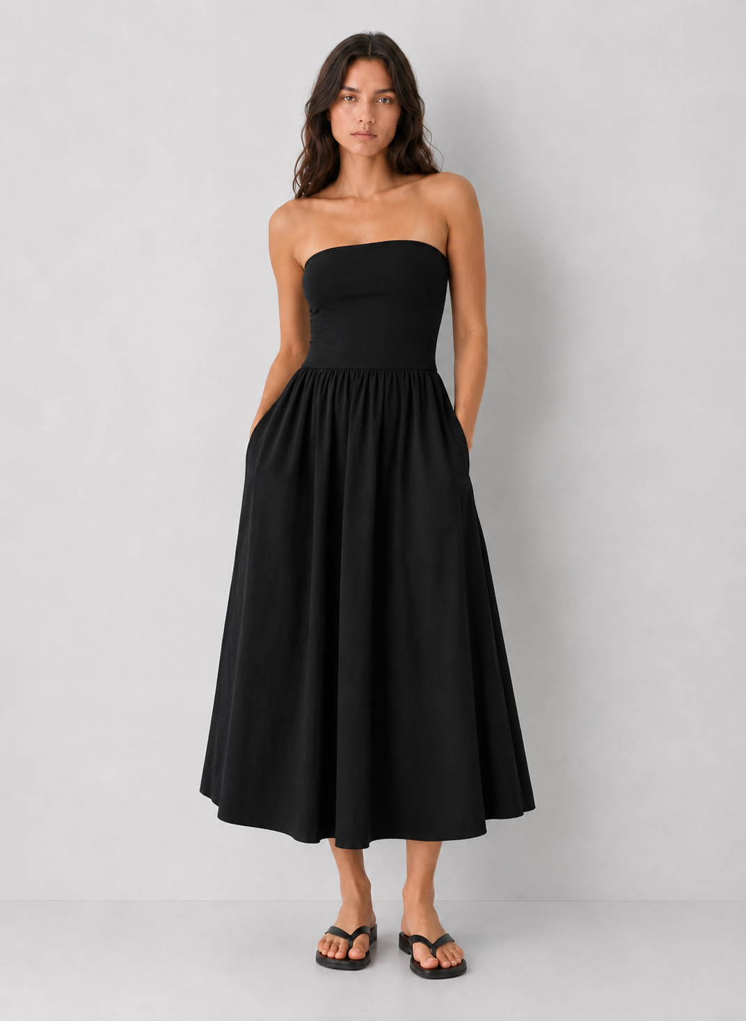 Tube Top Midi Dress