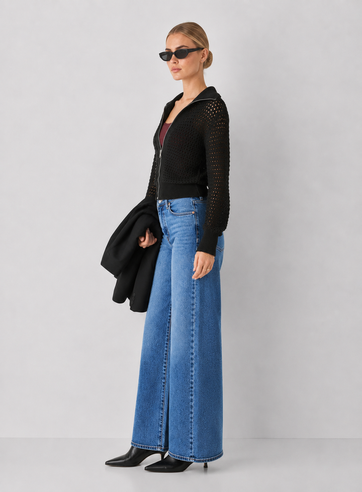 Elan Stevie Open Knit Cardigan