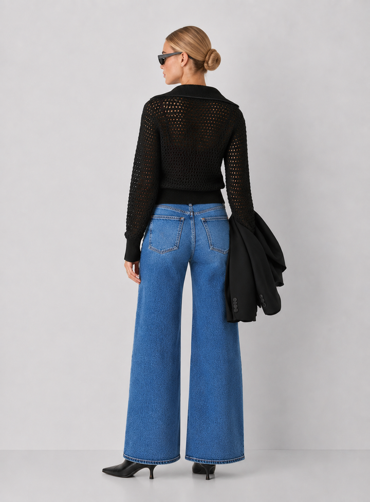 Elan Stevie Open Knit Cardigan