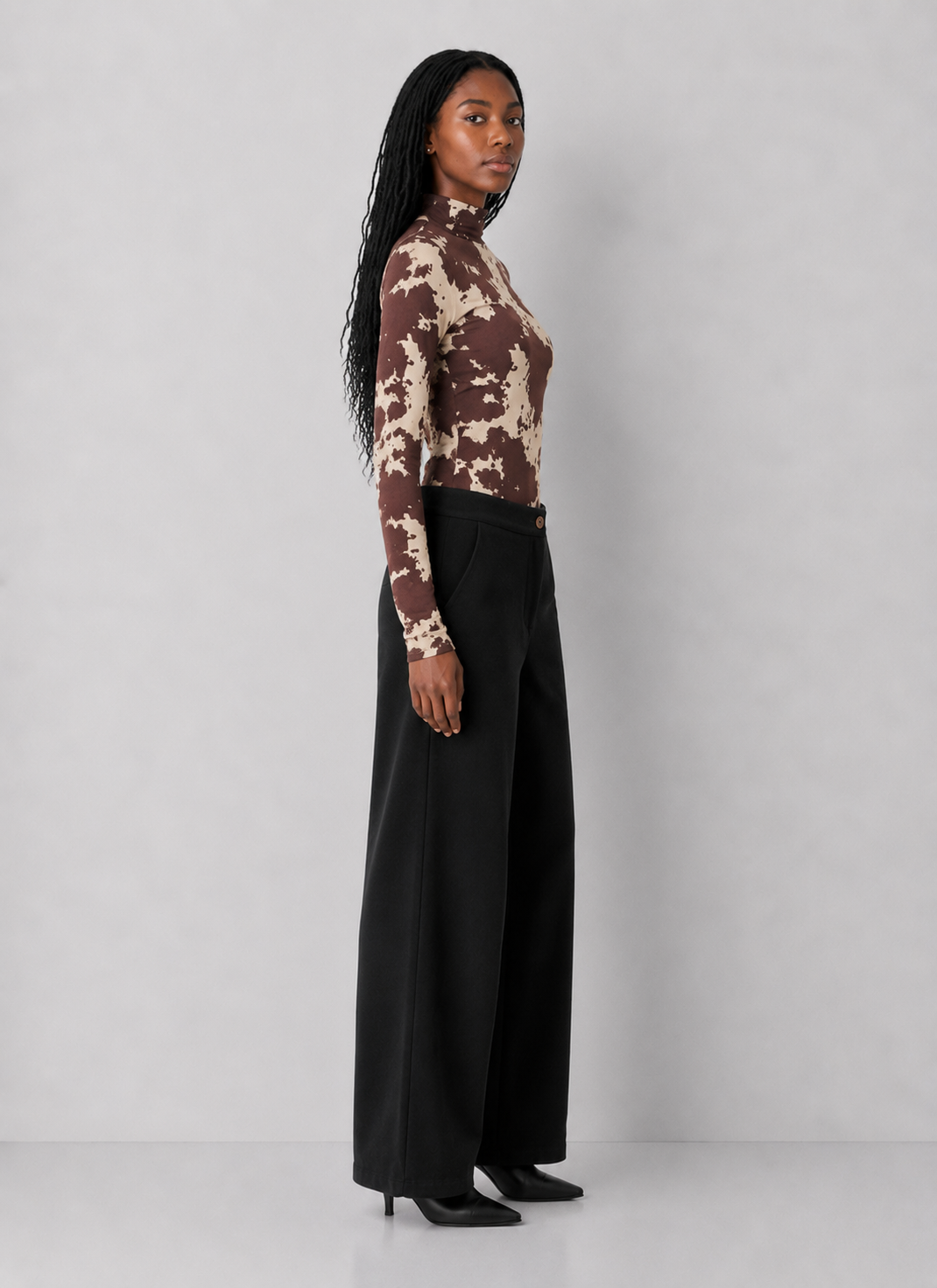 Mock Neck Lightweight Dress Top