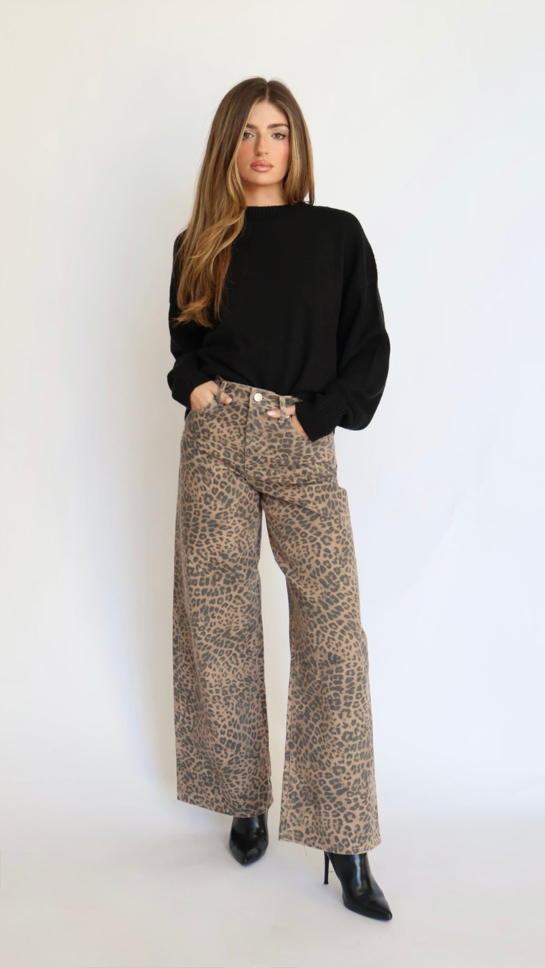 Z Supply Marli Denim Leopard Pant