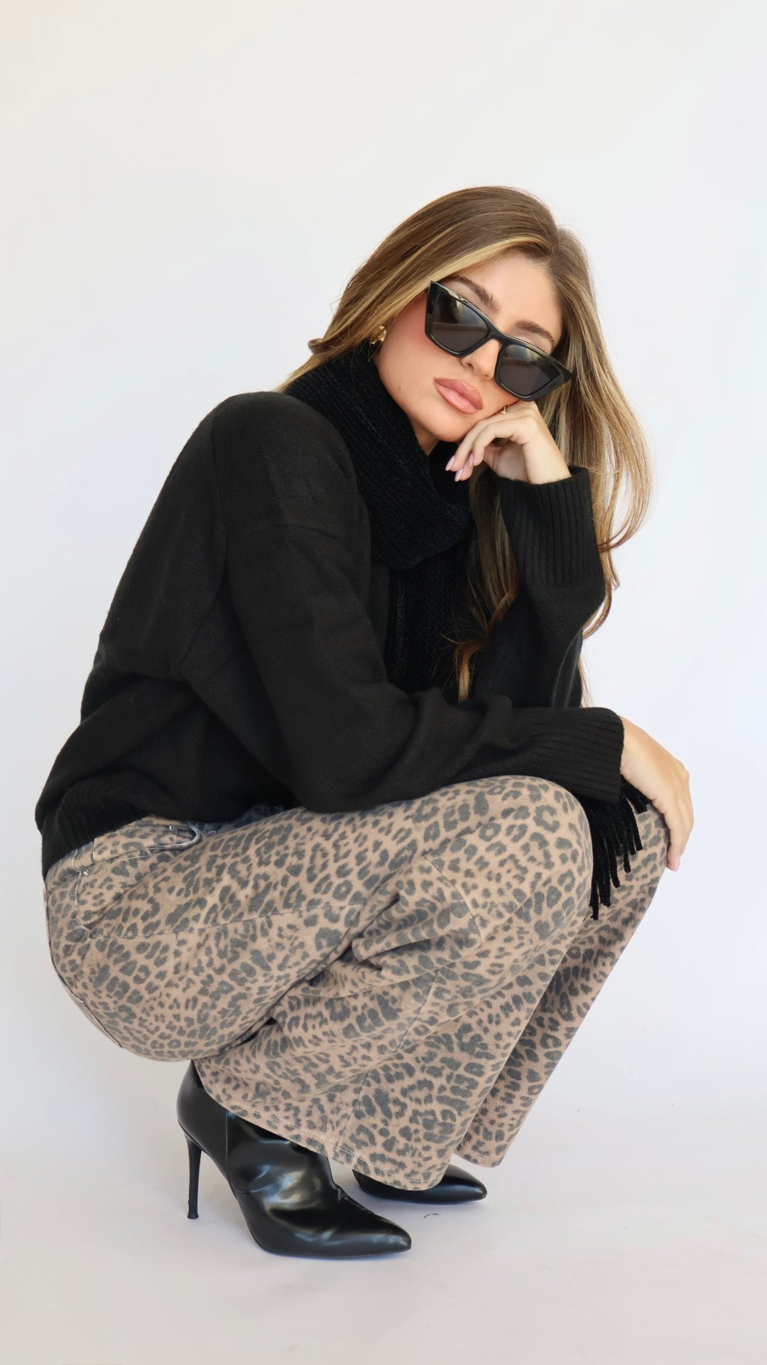 Z Supply Marli Denim Leopard Pant