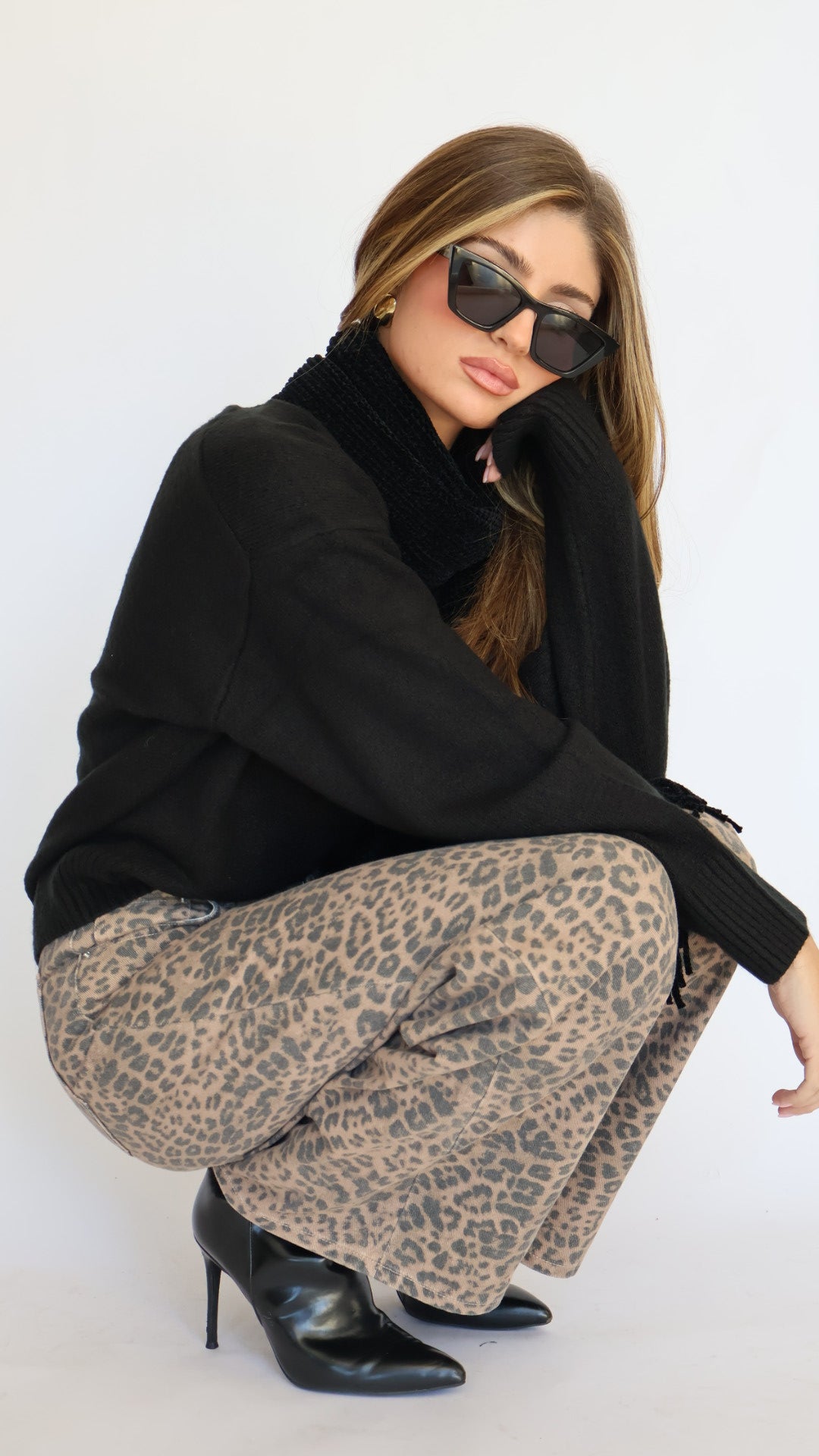 Z Supply Marli Denim Leopard Pant