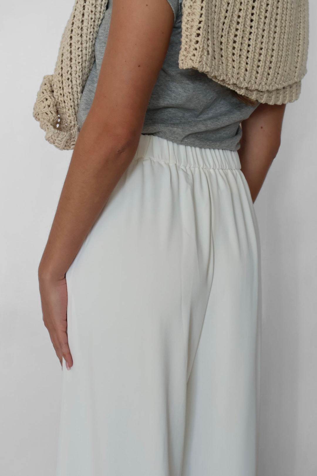 Pull-on Wide Leg Pants