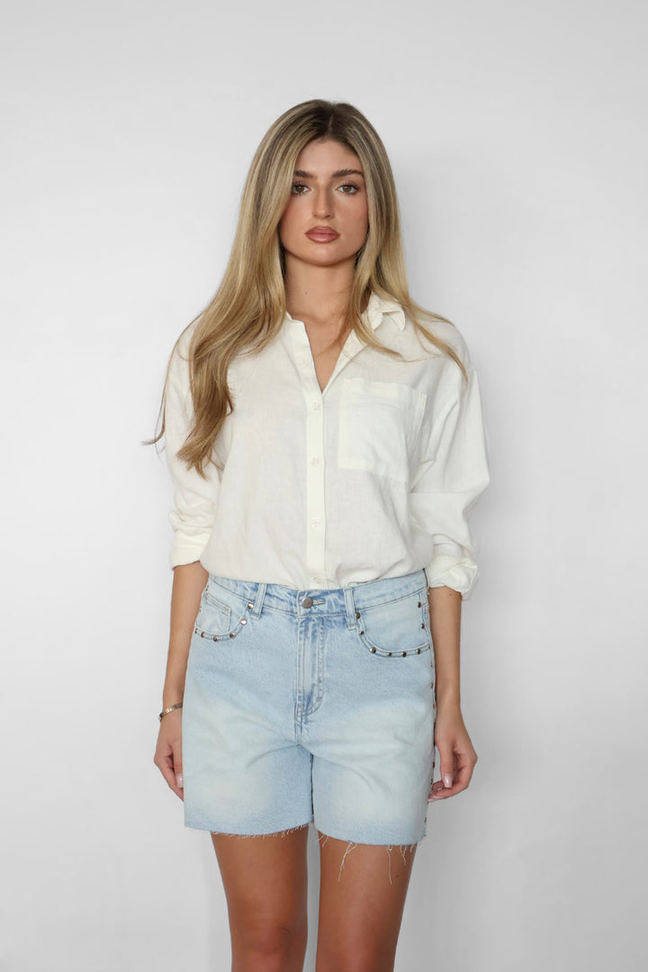 Kenni Studded Baggy Shorts