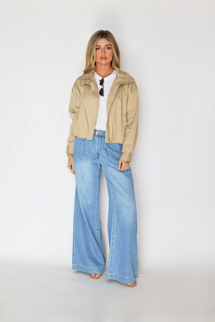 Habitual Pleated Denim Trouser
