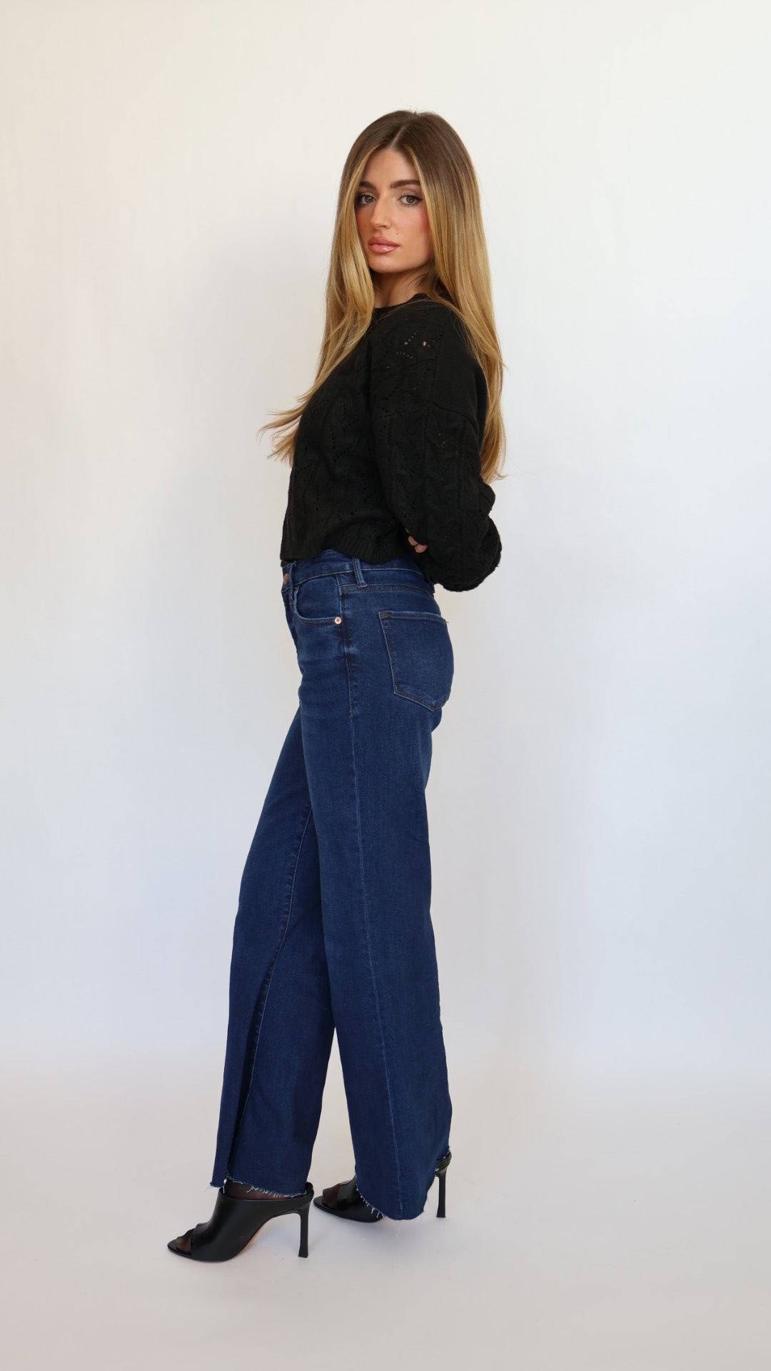 Cable Knit Crop Sweater