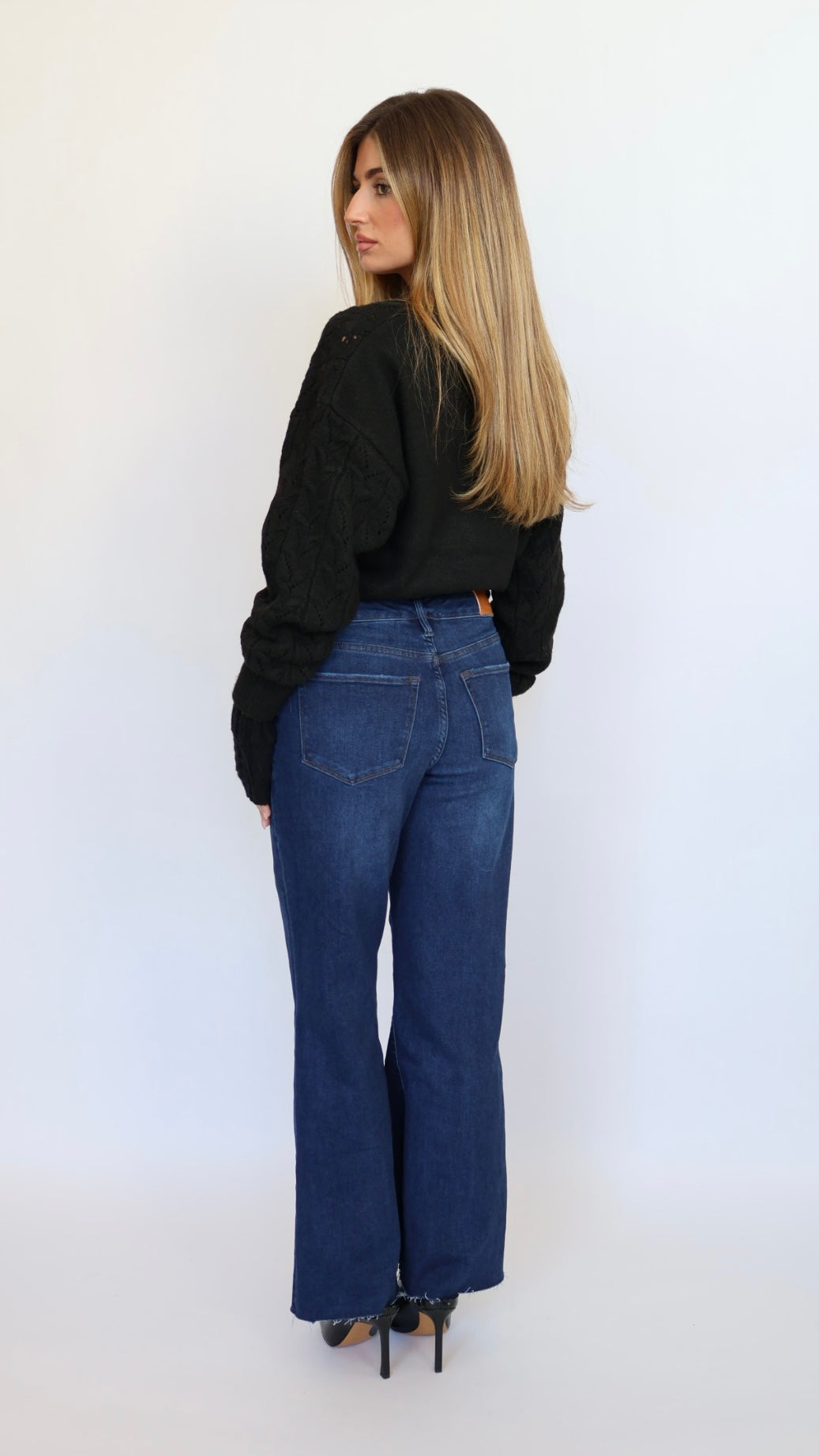 Cable Knit Crop Sweater