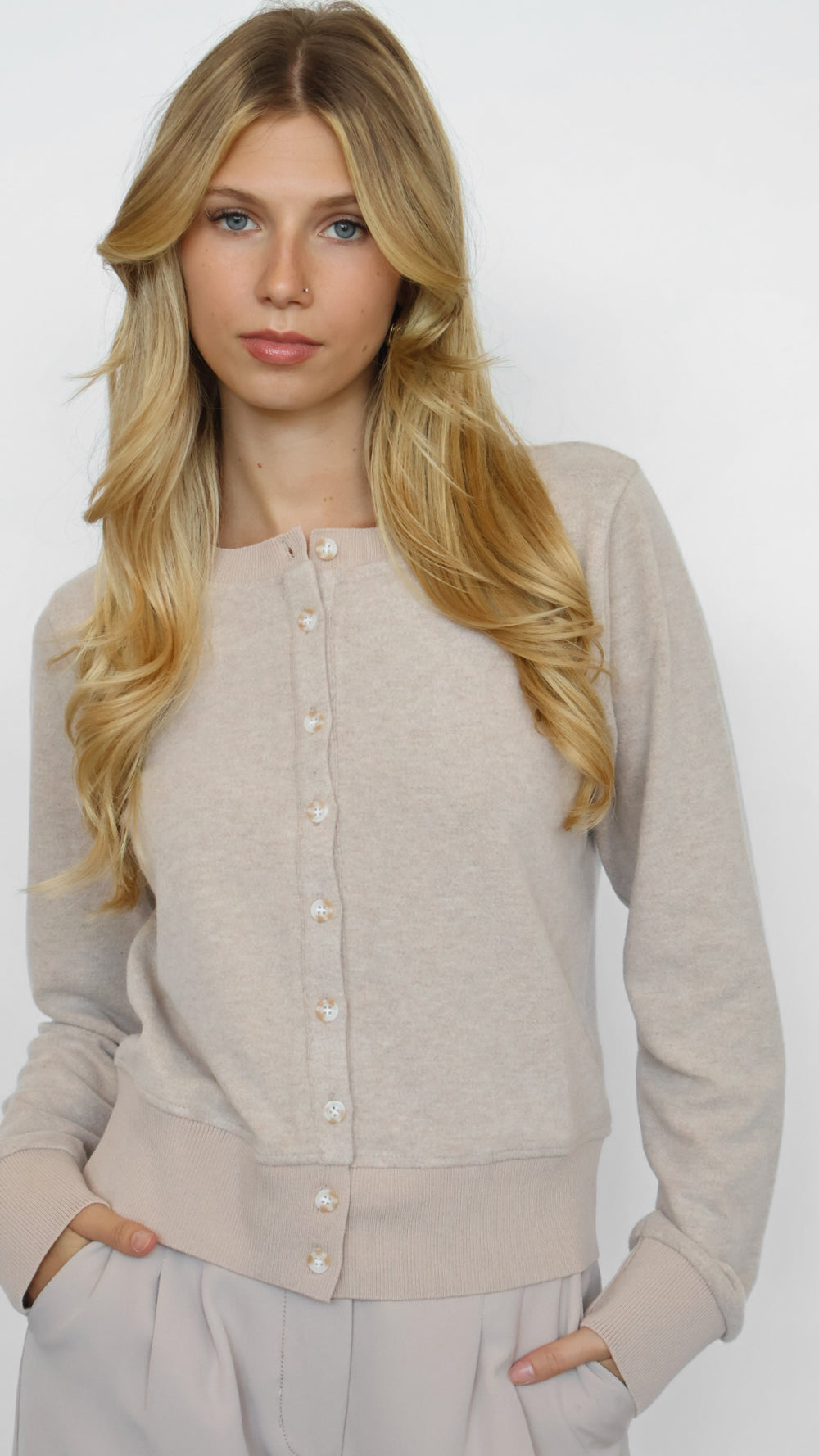Thread & Supply Classic Button Front Ultra Soft Cardigan