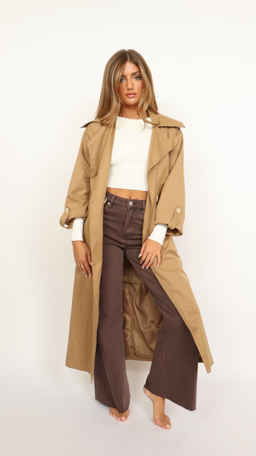 The Janie Maxi Trench Coat