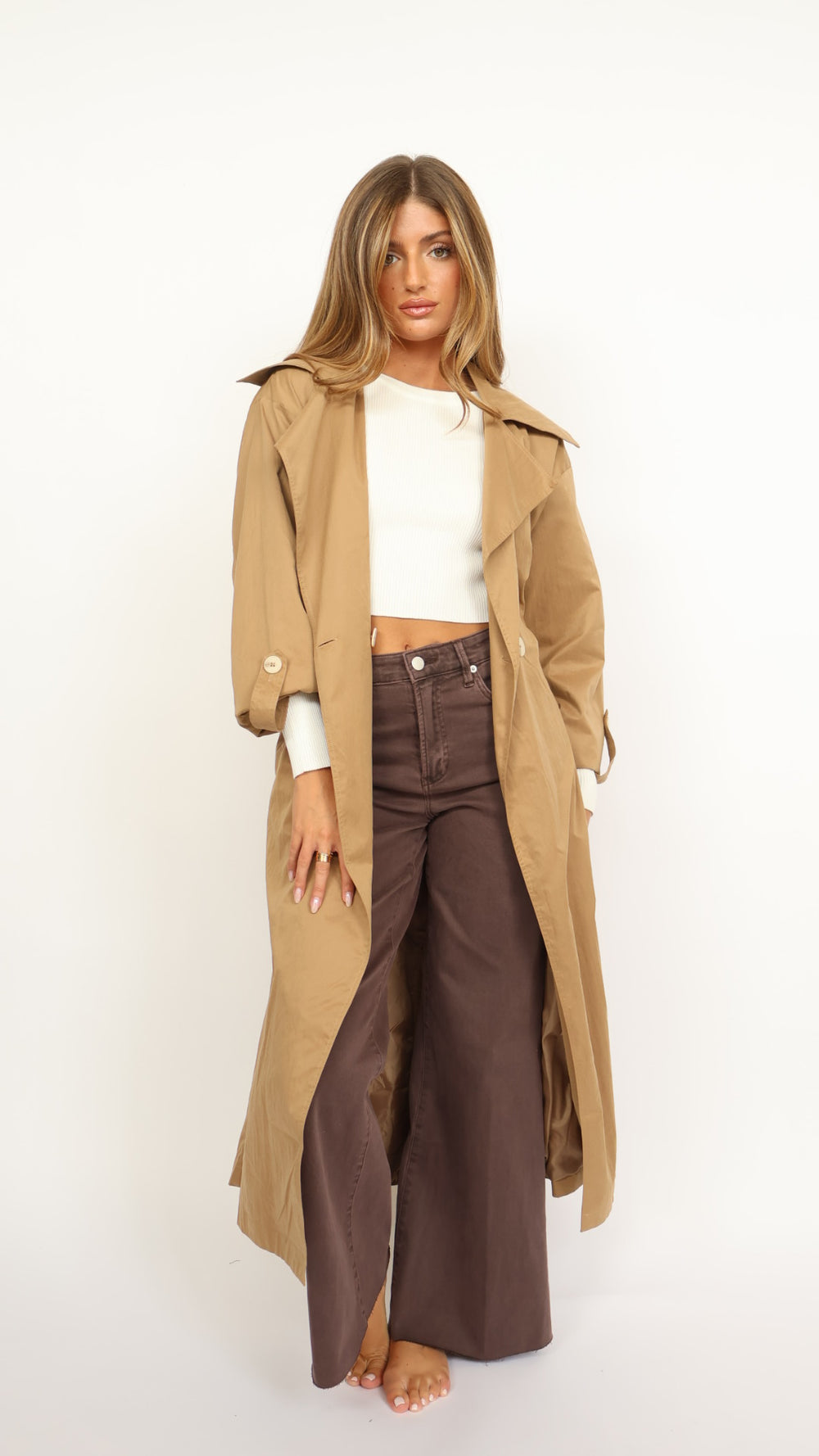 The Janie Maxi Trench Coat