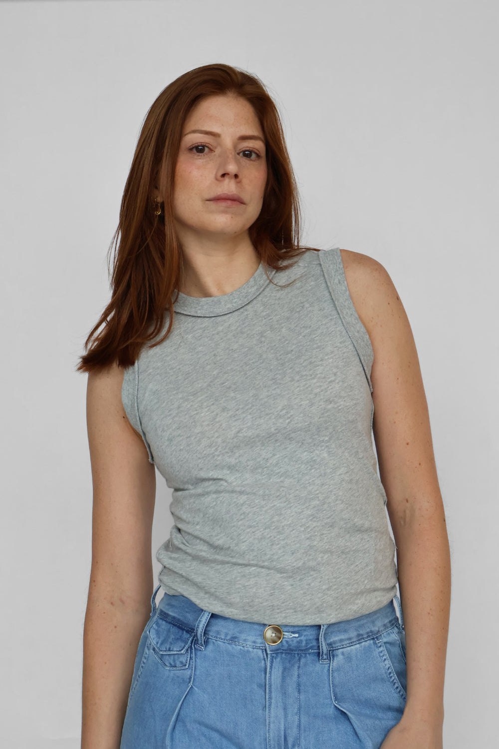 Zoe High Neck Loose Fit Top