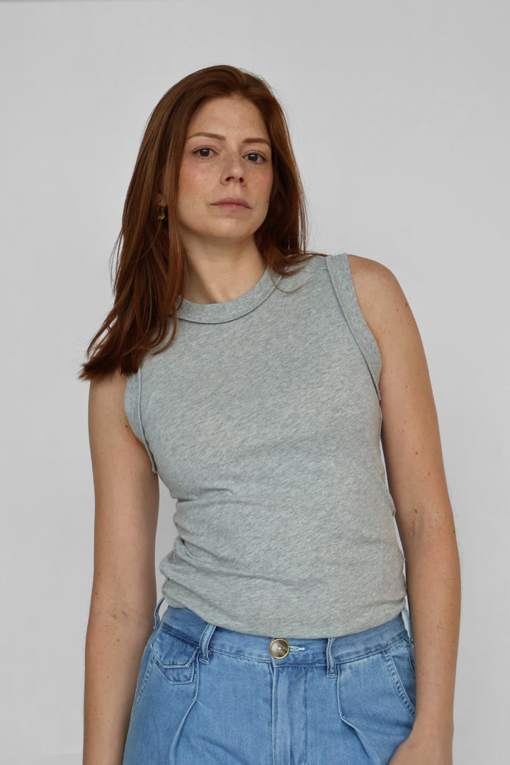 Zoe High Neck Loose Fit Top