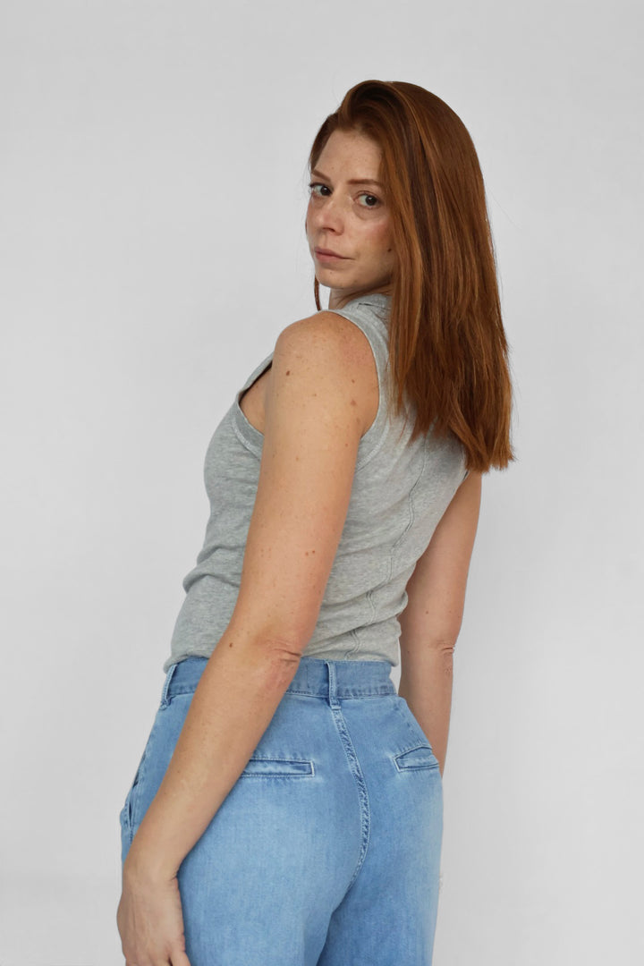 Zoe High Neck Loose Fit Top
