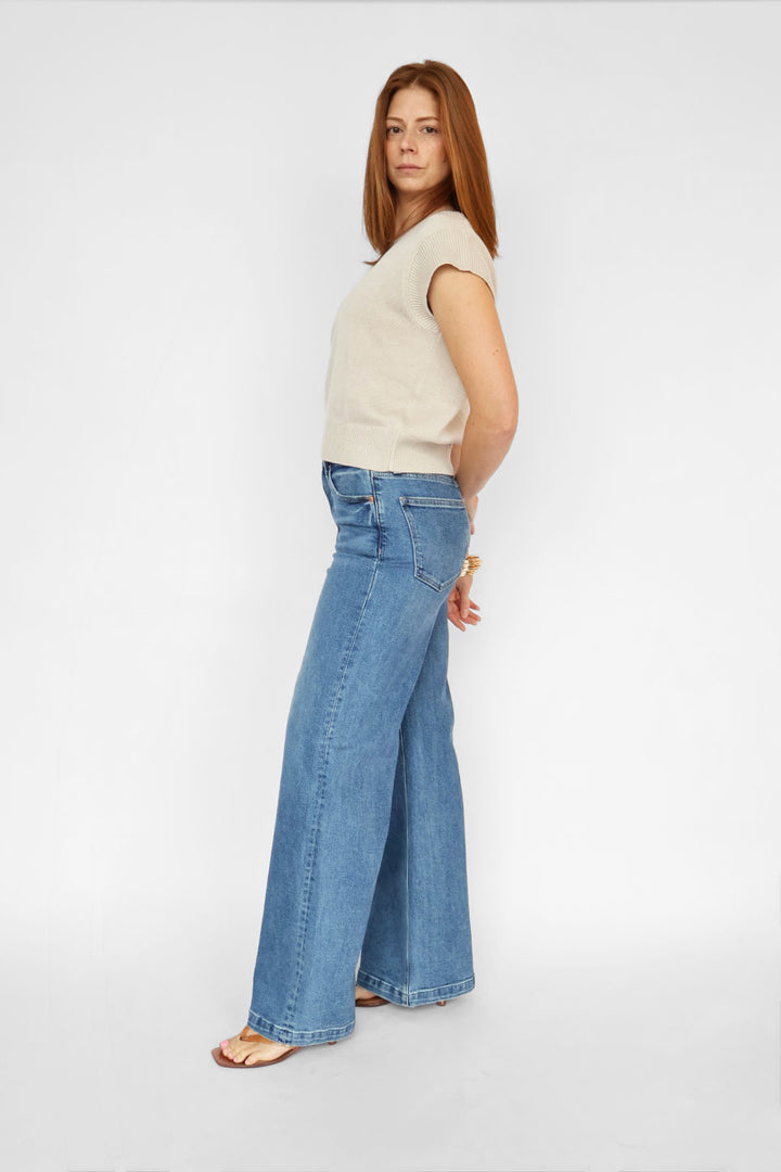 Cap Sleeve Knit Top