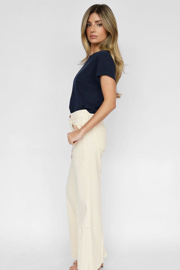 Dear John Denim Fiona Wide Leg Jeans – Wheat
