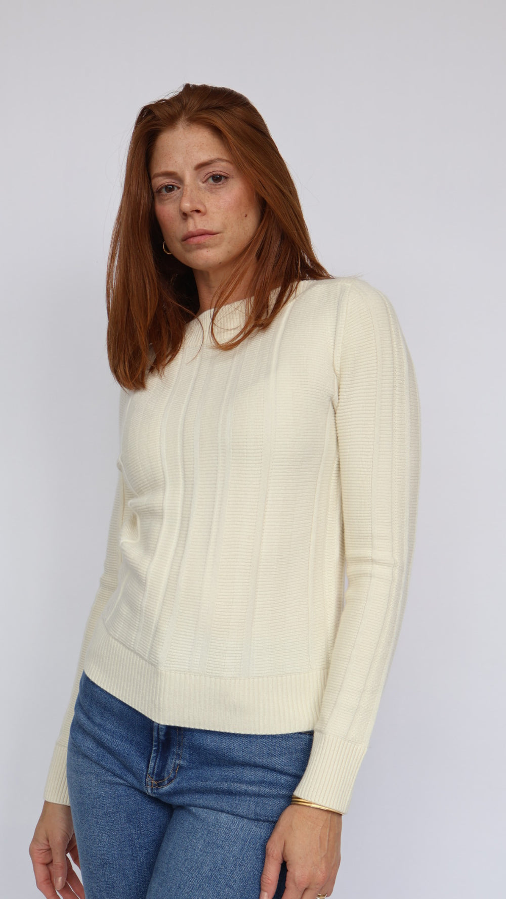 Steve Madden Serra Fitted Crew Neck Sweater
