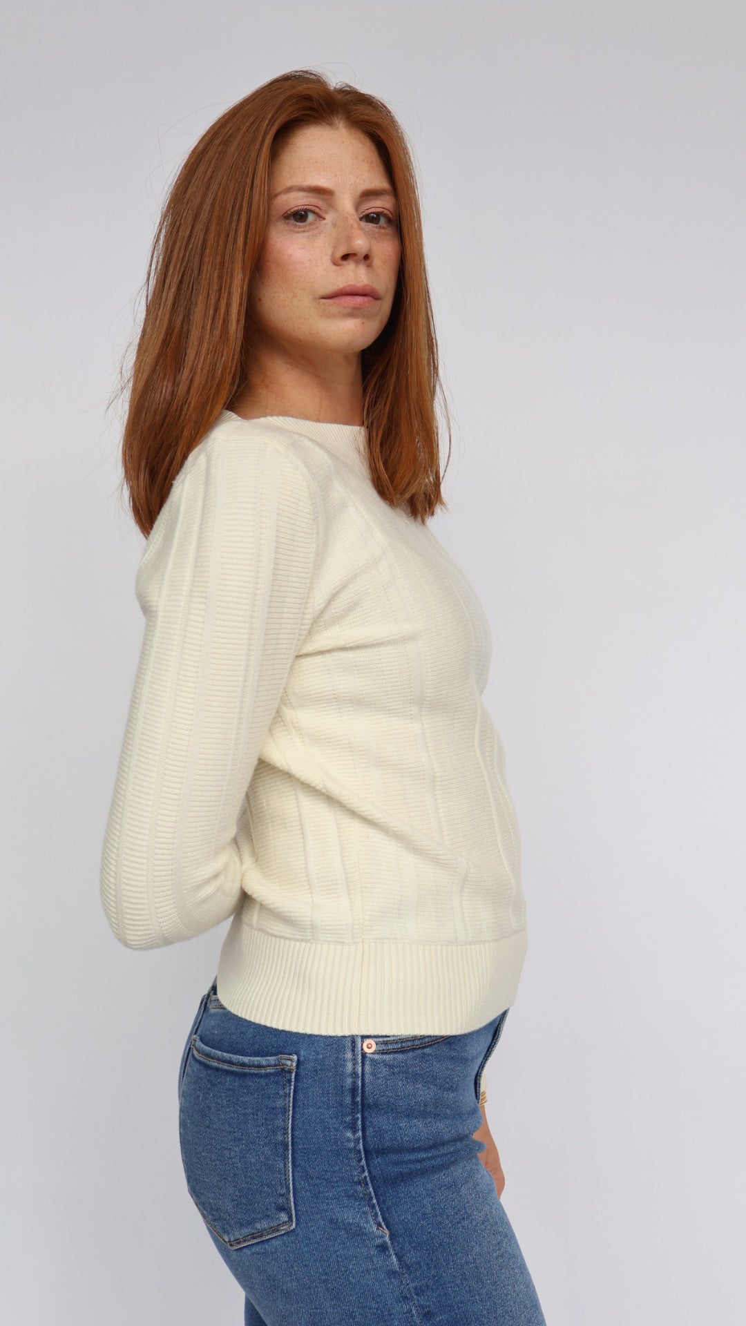 Steve Madden Serra Fitted Crew Neck Sweater