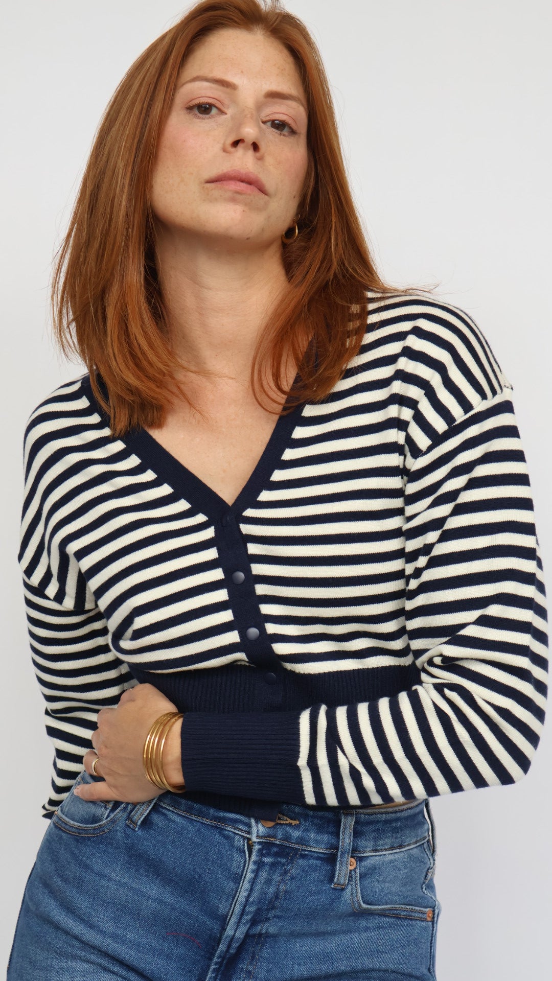 Steve Madden Lauryn Stripe Cardigan