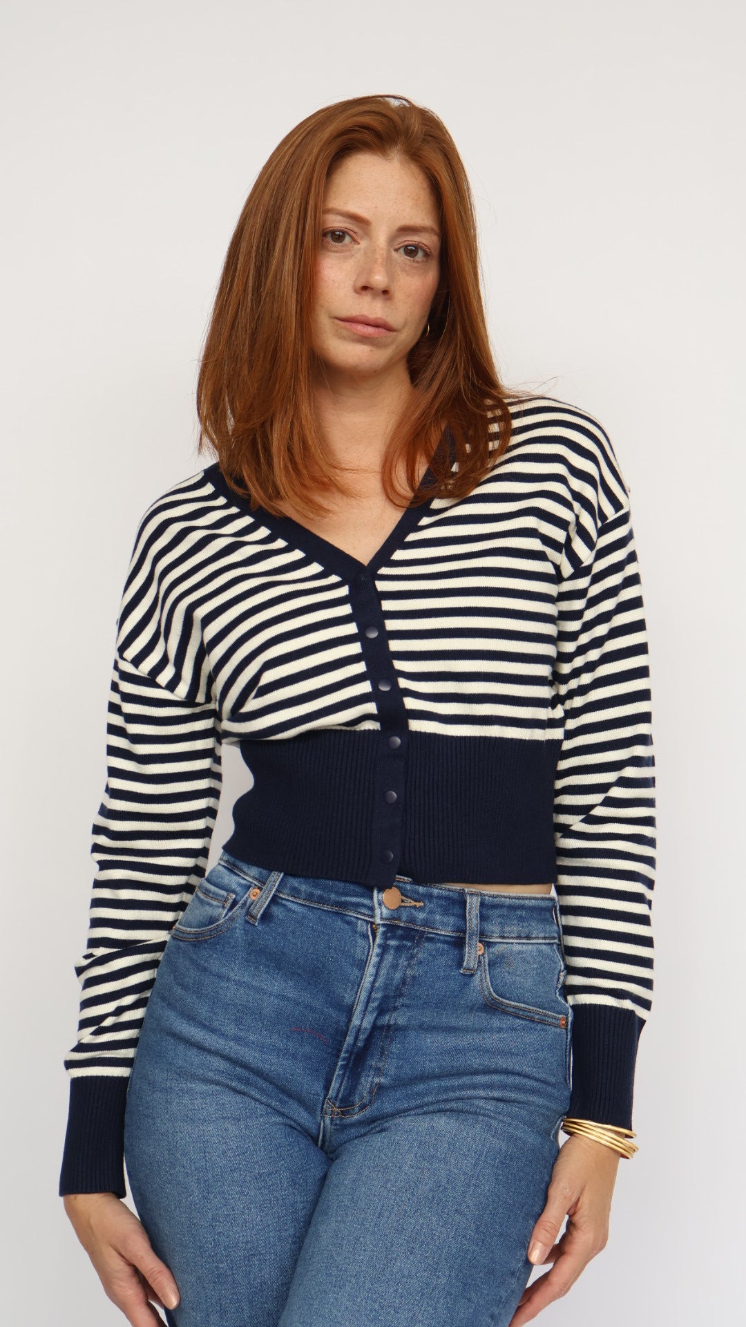 Steve Madden Lauryn Stripe Cardigan