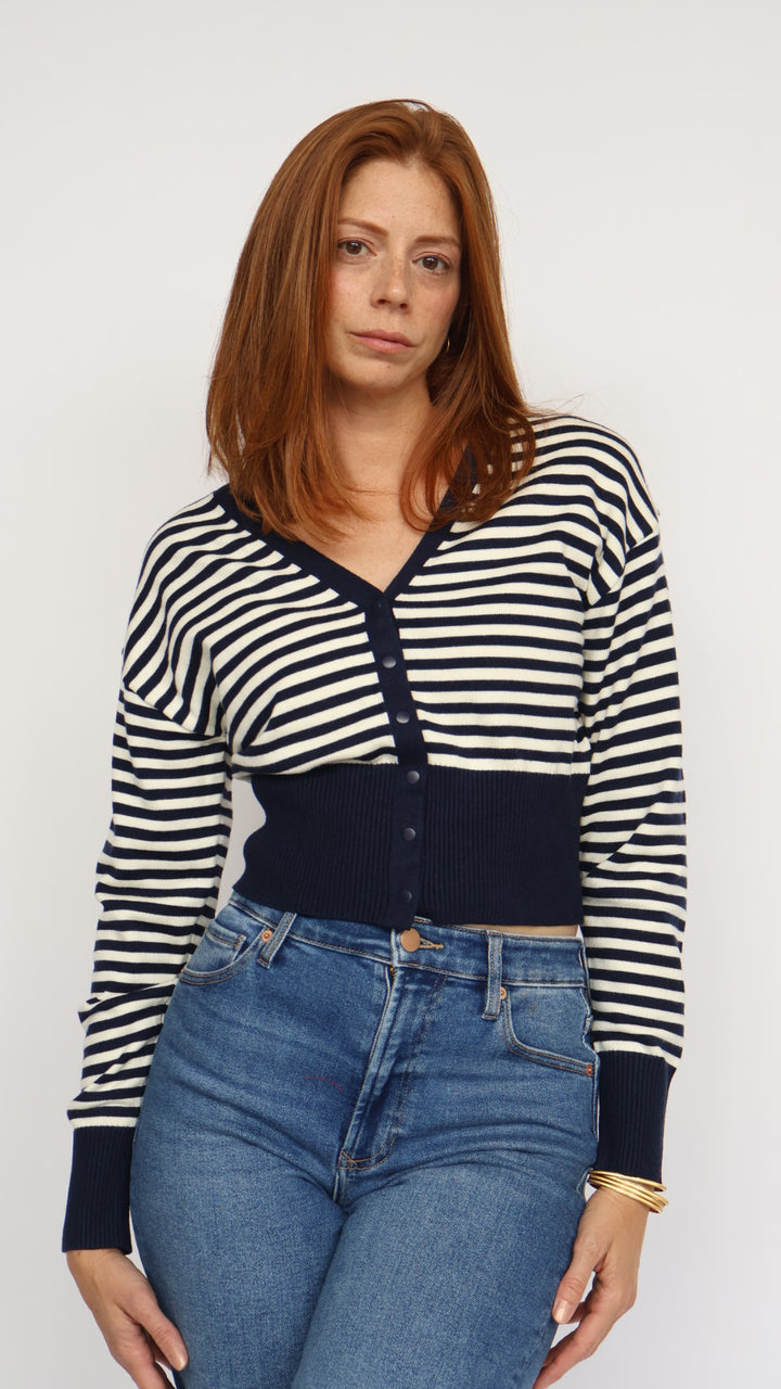 Steve Madden Lauryn Stripe Cardigan
