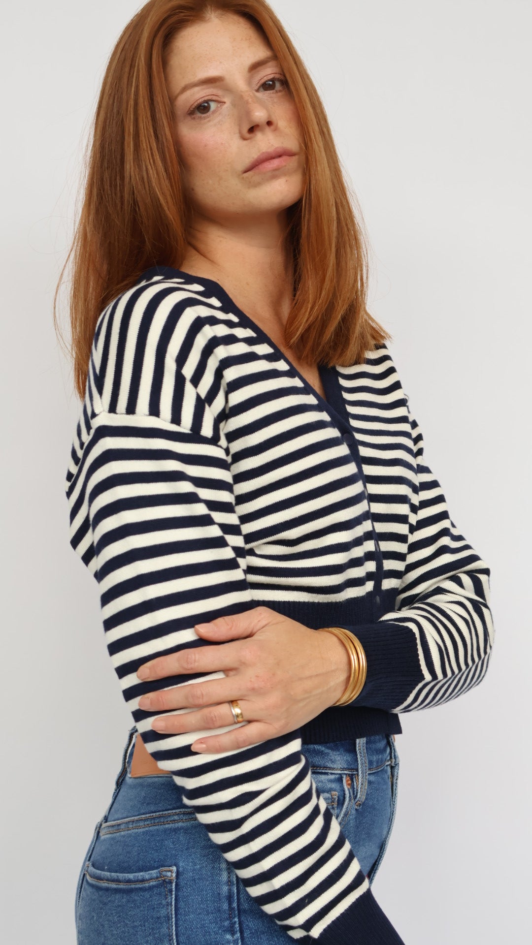 Steve Madden Lauryn Stripe Cardigan