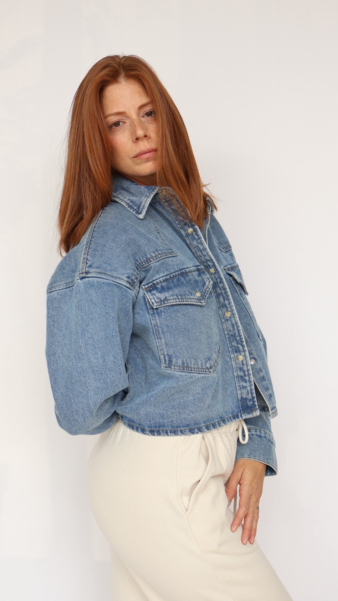 Steve Madden Rafi Denim Jacket With Western Pockets