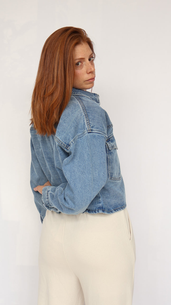 Steve Madden Rafi Denim Jacket With Western Pockets