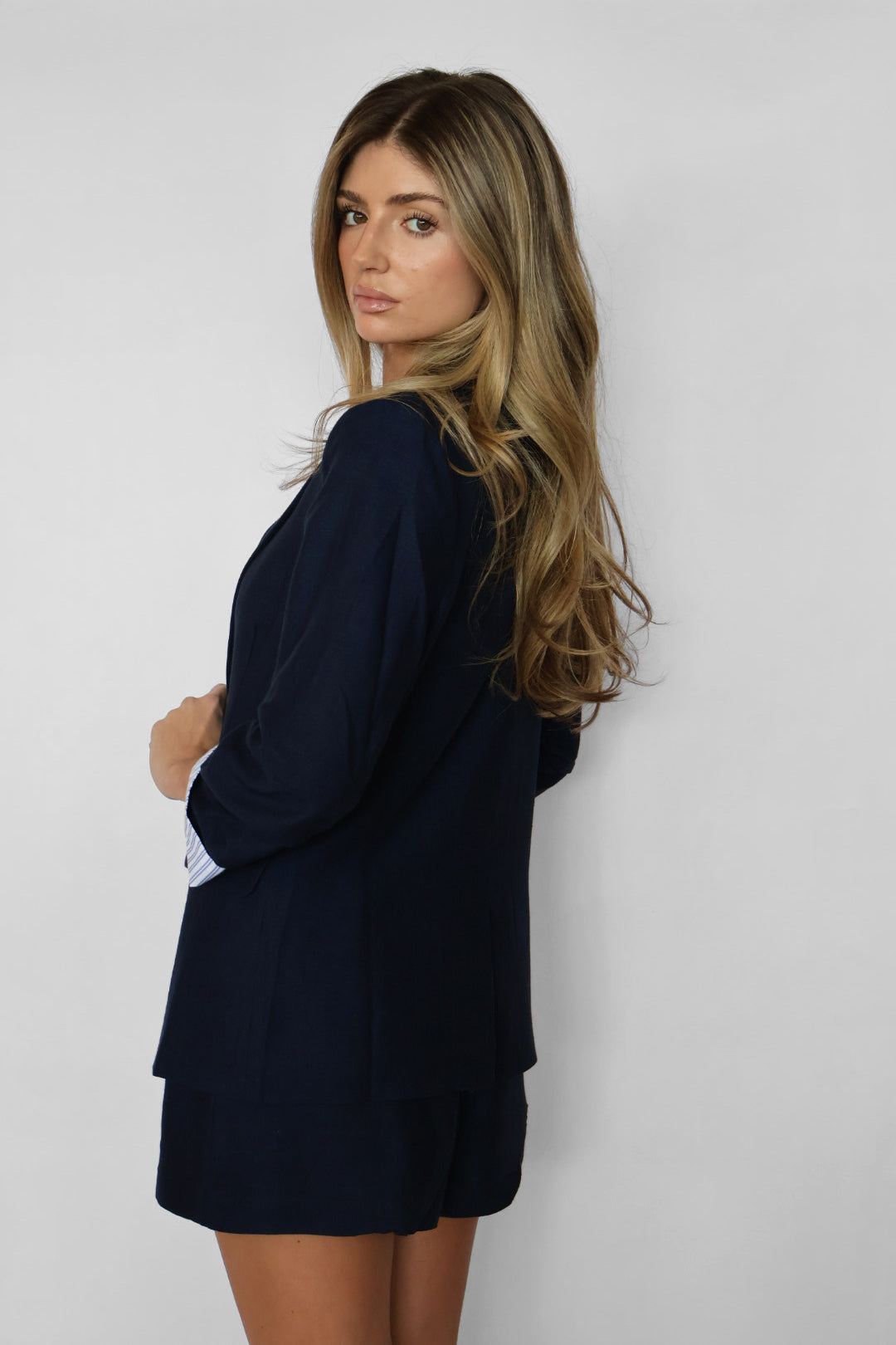 Stripe Sleeve Detail Blazer