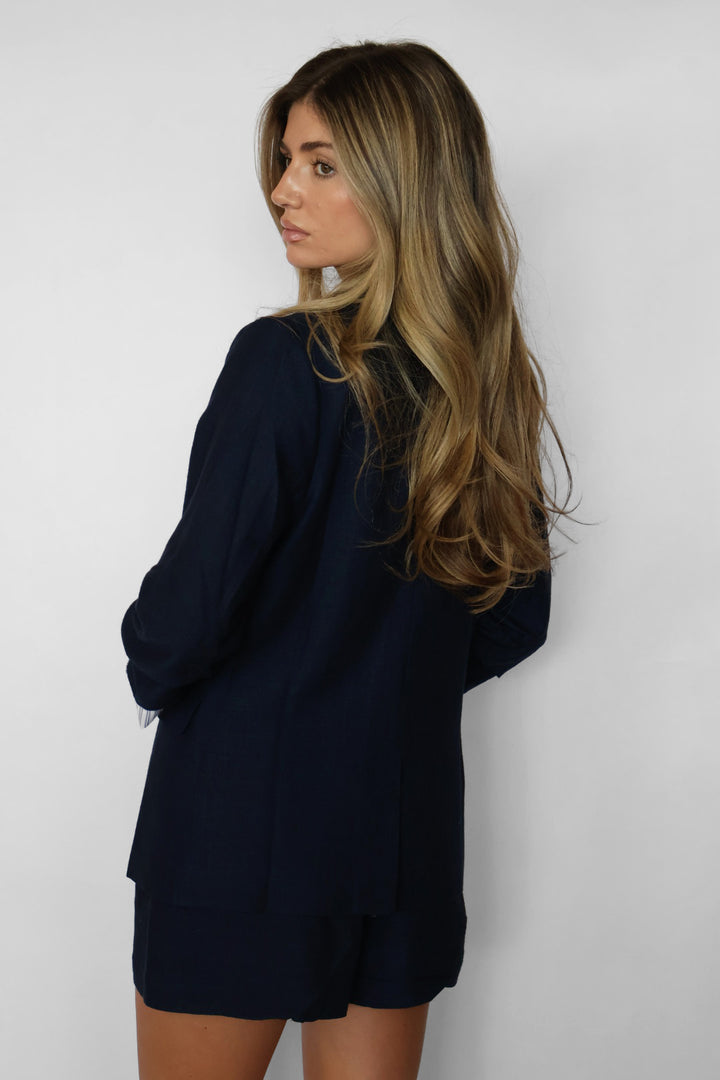 Stripe Sleeve Detail Blazer