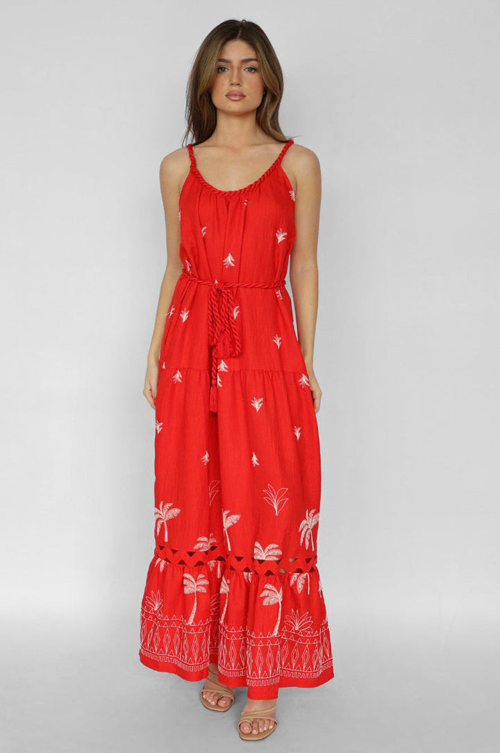 Embroidered Maxi Dress