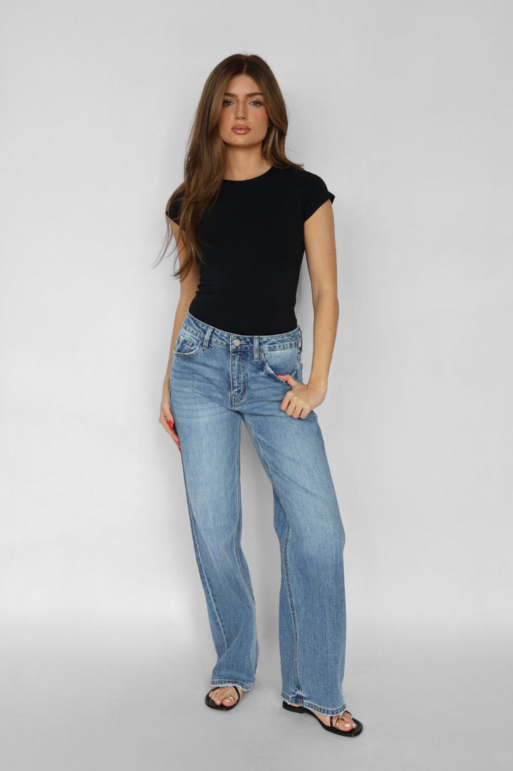 Vervet High Rise Wide Leg Jean - Astonishing
