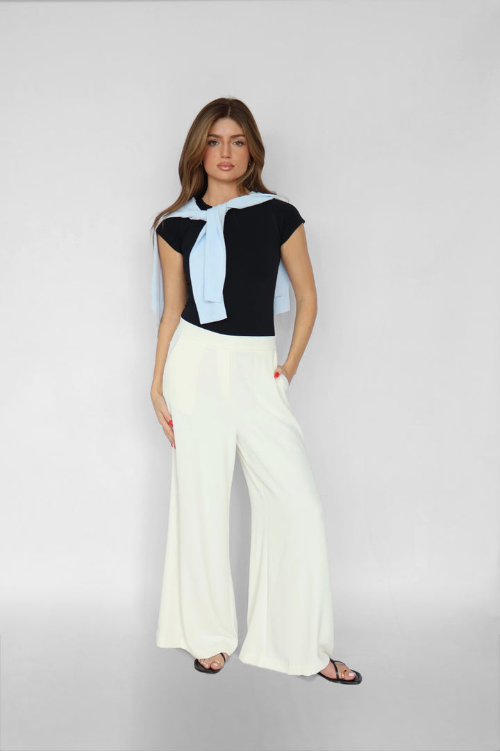 Pull-on Wide Leg Pants