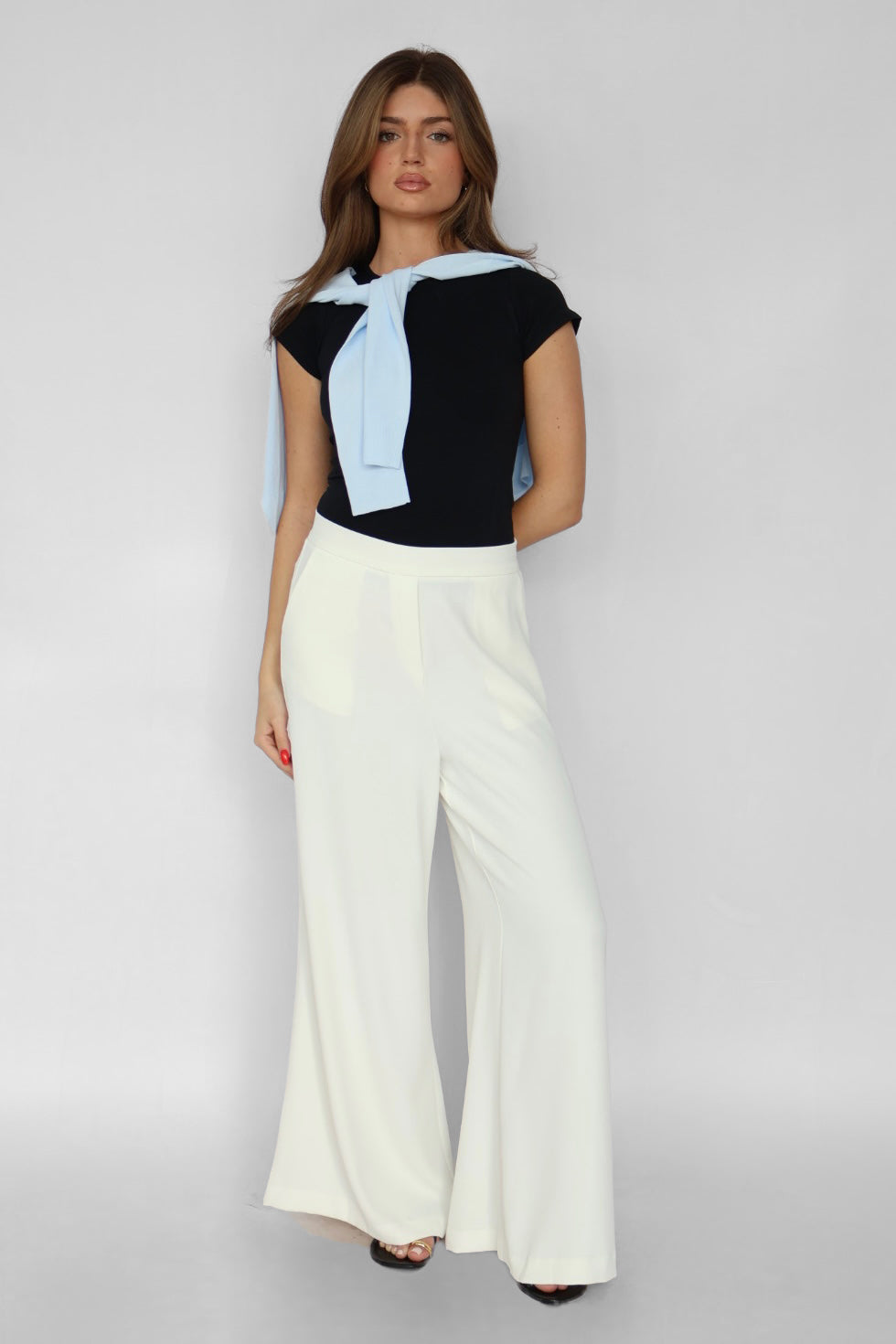 Pull-on Wide Leg Pants