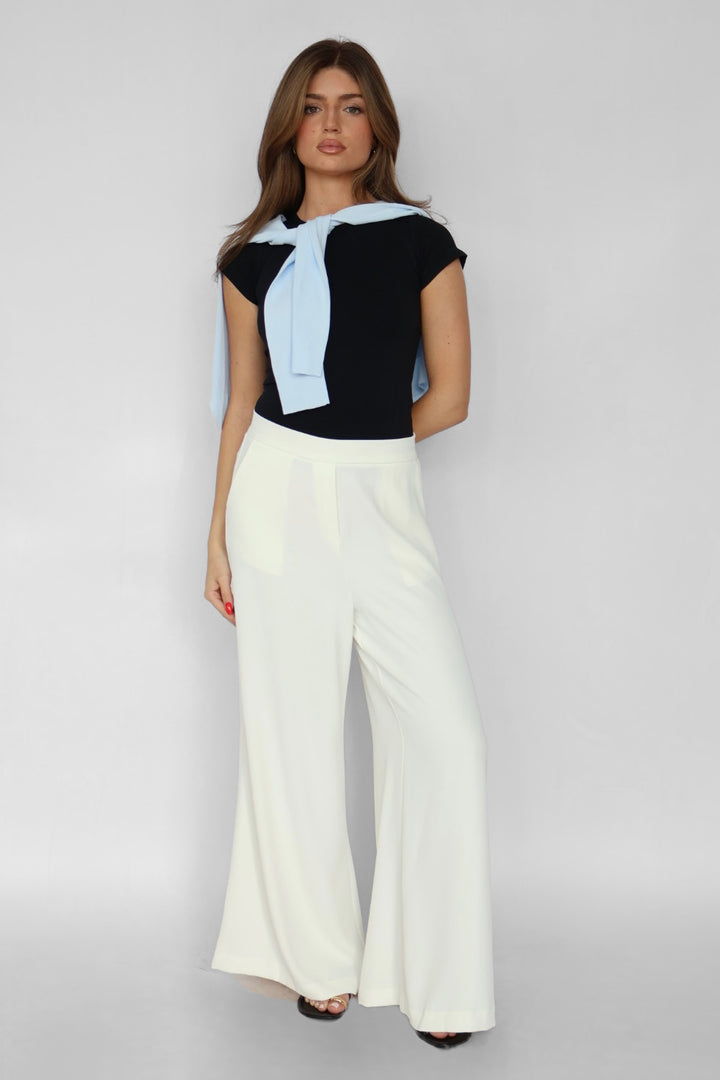 Pull-on Wide Leg Pants