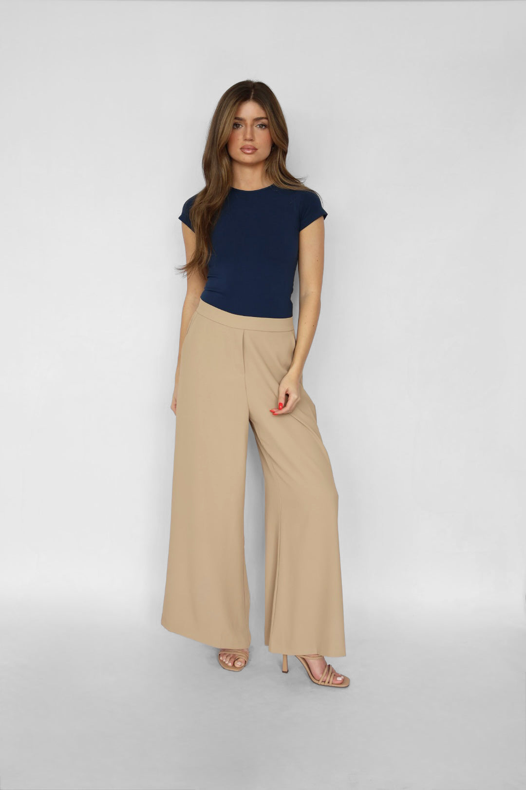 Pull-on Wide Leg Pants