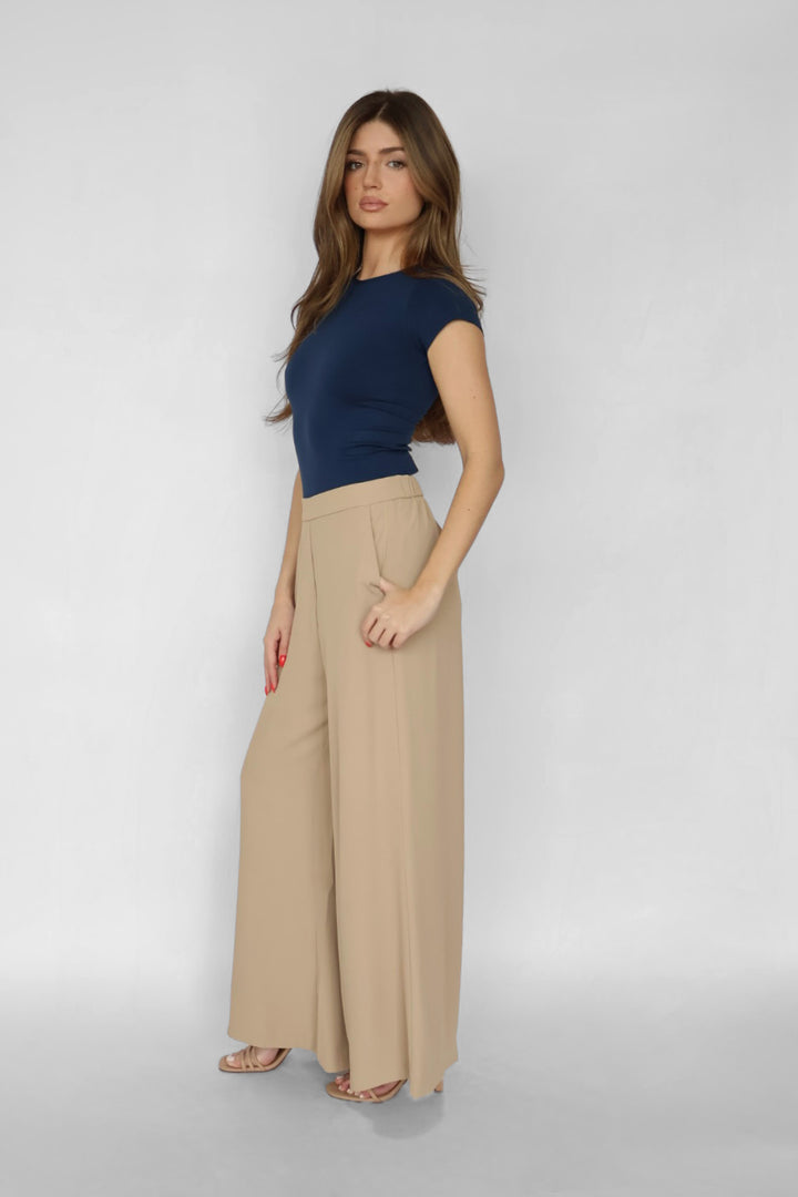 Pull-on Wide Leg Pants