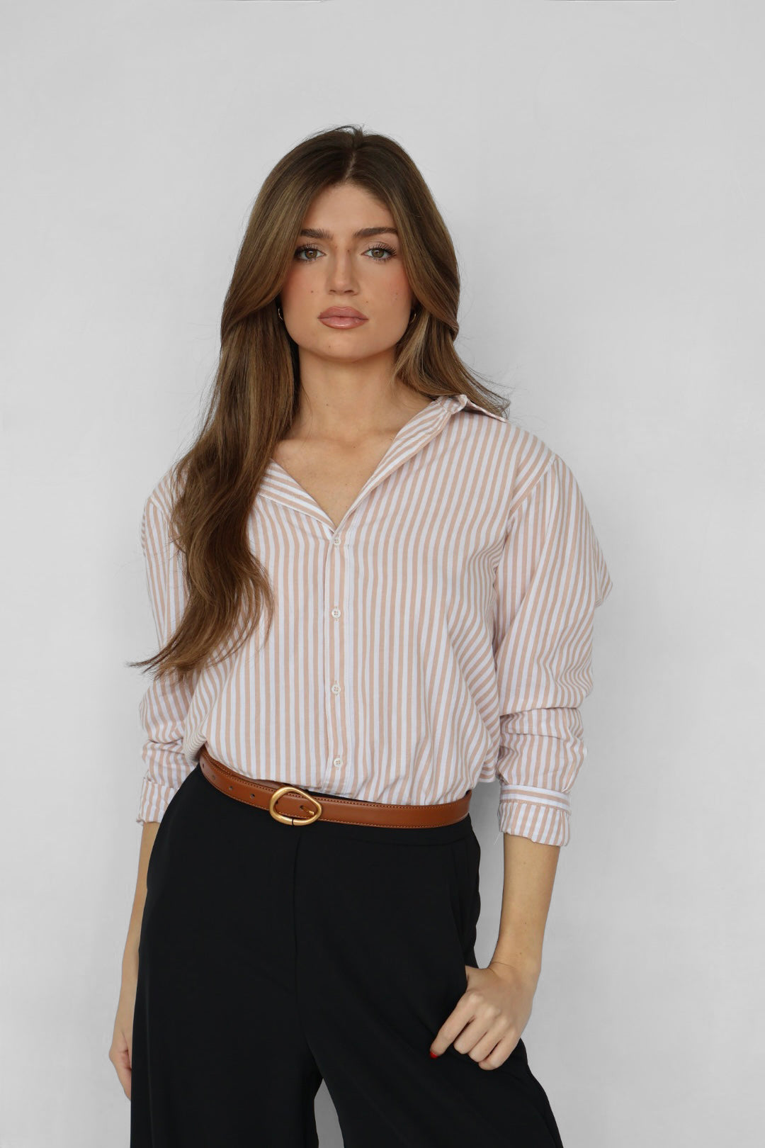 Dear John Lolita Stripe Button Down